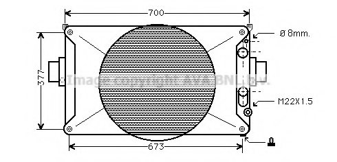 PRASCO IV2035 Radiator, engine cooling